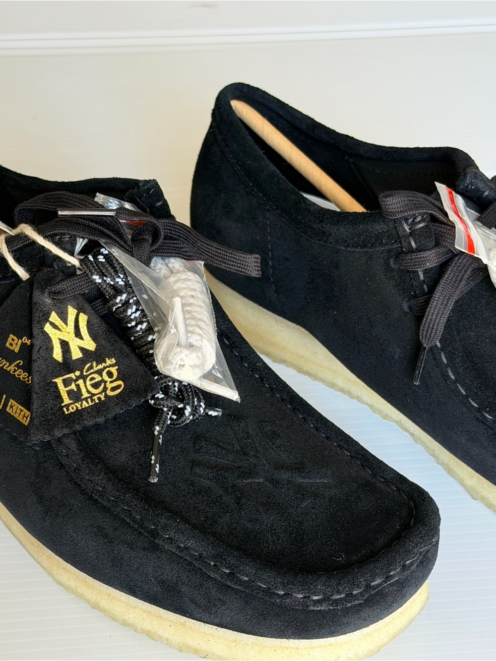Clarks Originals Wallabee loafer Kith New York Mets Black Suede